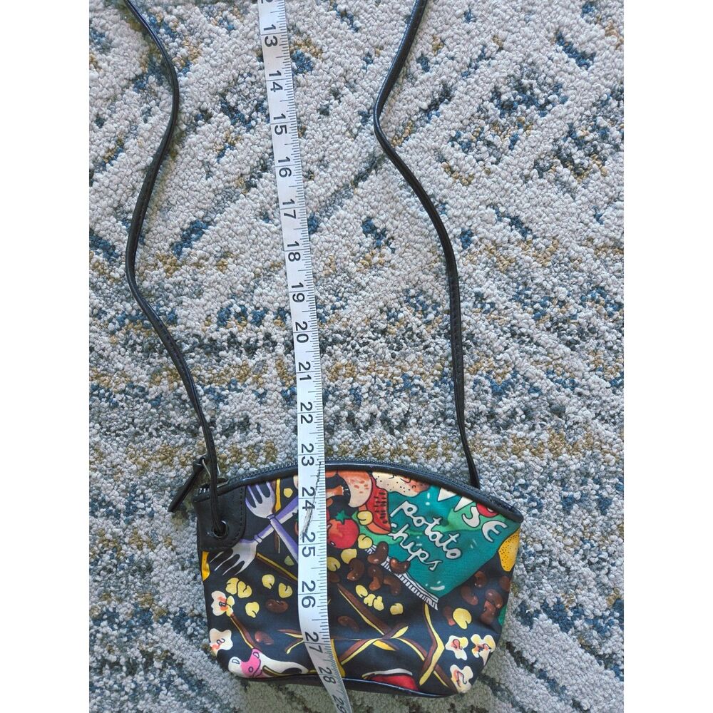 VTG Nicole Miller 90's Mini Shoulder Purse Food Print Pop-Art Bag Potato Chips - Picture 12 of 13